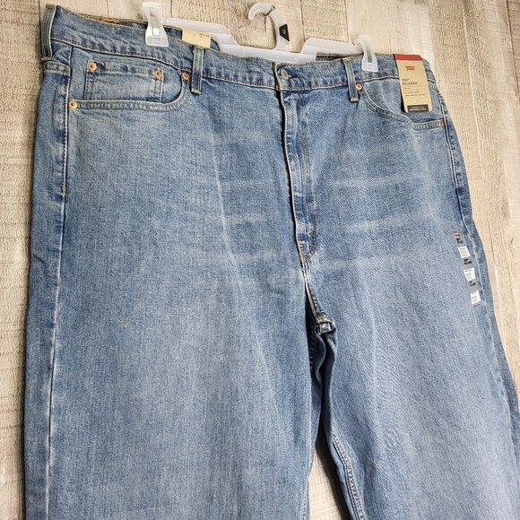 Men's Levi's 550 Relaxed-Fit Stretch Straight Blue Jeans 46x32 New. Big & Tall - Picture 5 of 15